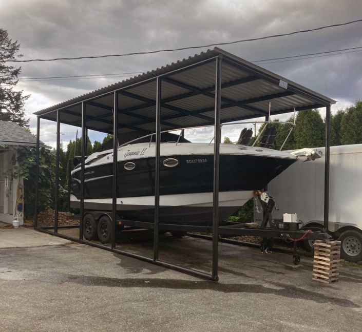 Boat storage for 28ft cruiser undercover for winter